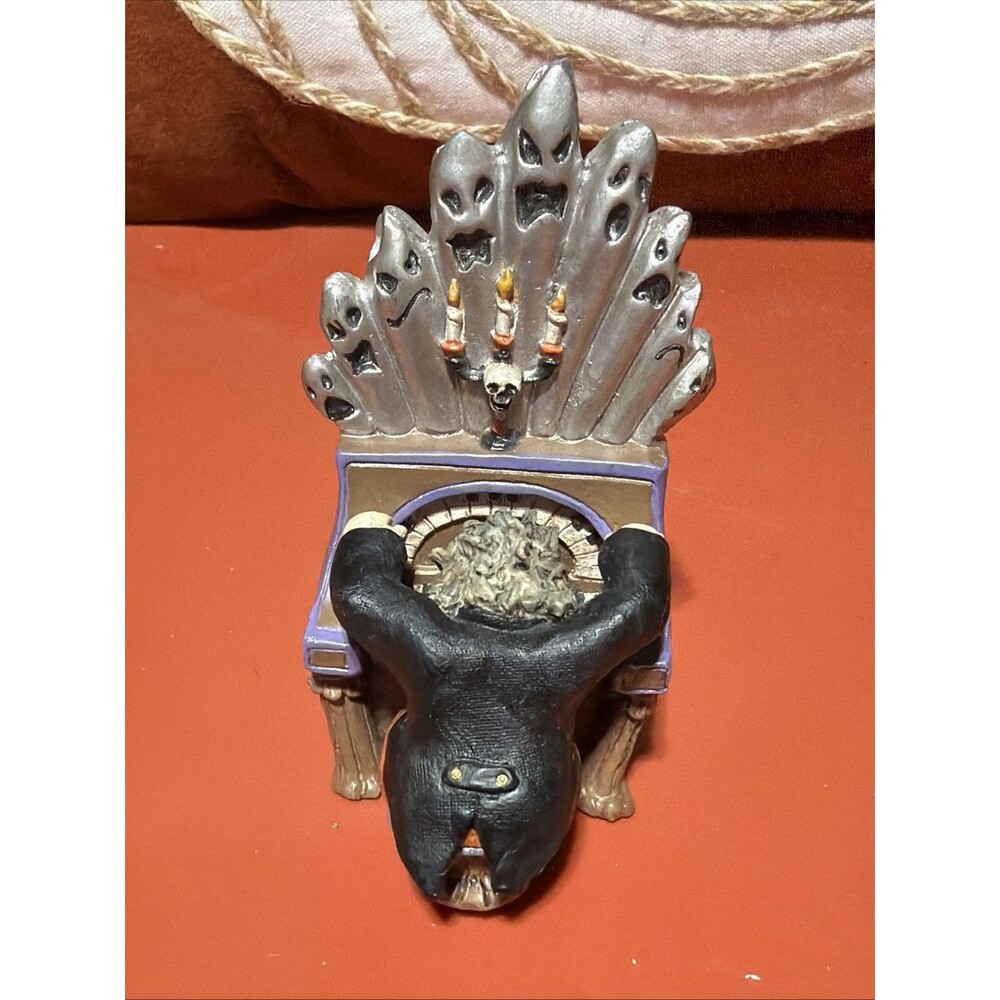 ~VTG CREEPY HOLLOW Midwest CANNON FALLS~ Spooky PIPE ORGAN PLAYER Figurine~